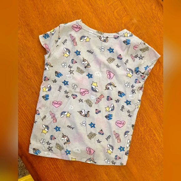 wonder nation unicorn/love print tee - Picture 2 of 3